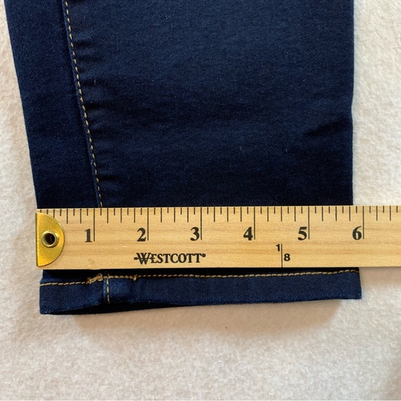 Dark Wash Skinny Ankle Crop Jeans - Picture 11 of 13